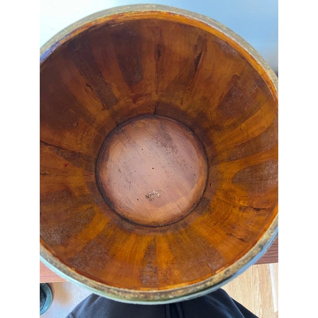 Antique Chinese Wood Rice Barrel & Double Happiness Stand - 19th C. Qing - 18" For Sale In San Francisco - Image 6 of 15