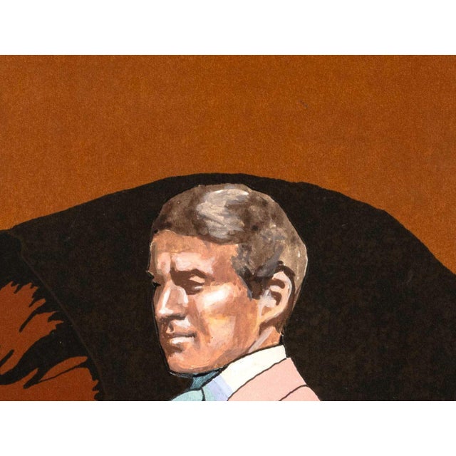 Art Deco Leslie Andrews Fashion Couple Mixed Media For Sale - Image 3 of 5