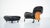 Black Set of Louisiana Lounge Chair and Ottoman by Vico Magistretti for De Padova For Sale - Image 8 of 11
