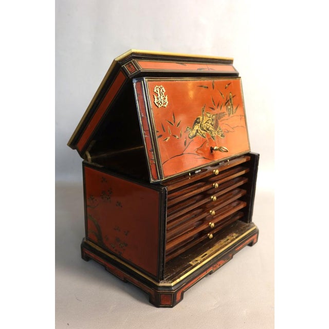 Lacquered Cigar Humidor from Maison Giroux For Sale - Image 3 of 14
