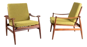 FD133 Armchairs by Finn Juhl, 1950s, Set of 2