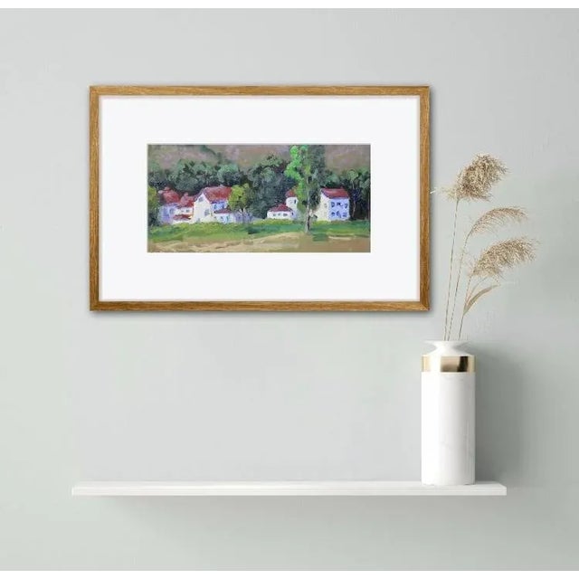 "Fort Baker" Contemporary Impressionist Style Landscape Oil Painting For Sale - Image 4 of 11