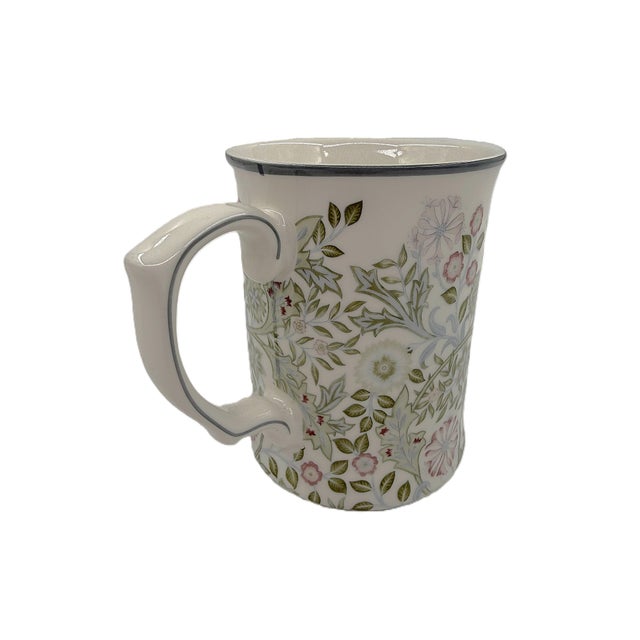 Morris & Co. Morris & Co Porcelain Mugs in Iconic William Morris "Sweet Briar" Botanical Motif - Set of 4 For Sale - Image 4 of 8