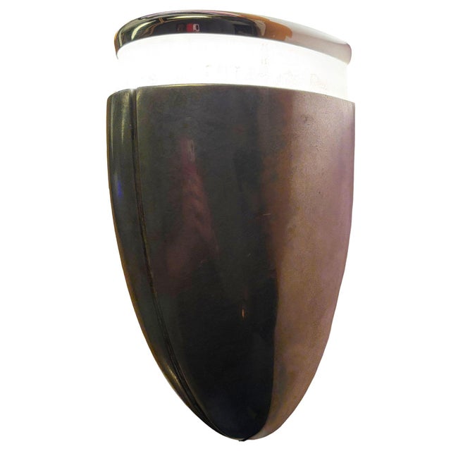 A Machine Age Streamline Brushed Aluminum Wall Sconce, 5 Available For Sale - Image 10 of 10