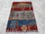 Gabbeh Caravan Red & Green Hand-Knotted Wool Area Rug For Sale - Image 9 of 12
