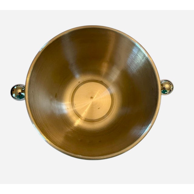 Metal Vintage Godinger Stainless Steel Vodka on Ice Bucket With Five Shot Glasses For Sale - Image 7 of 12