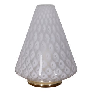 Vintage Italian Murano Glass Table Lamp, 1970s For Sale