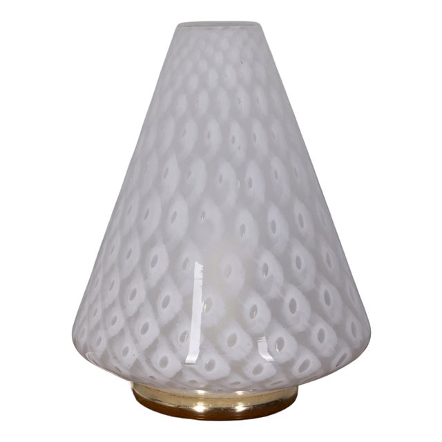 Vintage Italian Murano Glass Table Lamp, 1970s For Sale