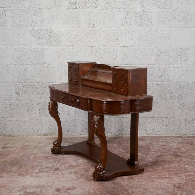 Small Console Desk in Wood For Sale - Image 4 of 13