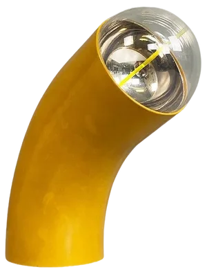Italian Modern Kinetic Sculpture in Yellow Plastic by Franco Costalonga, 1970s