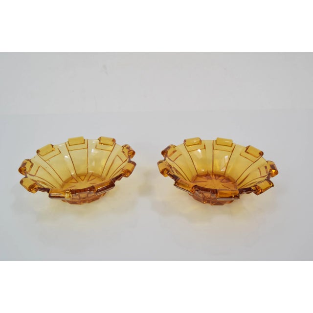 Bohemia Glass Bowls, 1950s, Set of 2 For Sale - Image 6 of 8