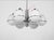 Mid-Century Italian Chrome and Opaline Glass Chandelier by Targetti Sankey, 1970s For Sale - Image 4 of 18