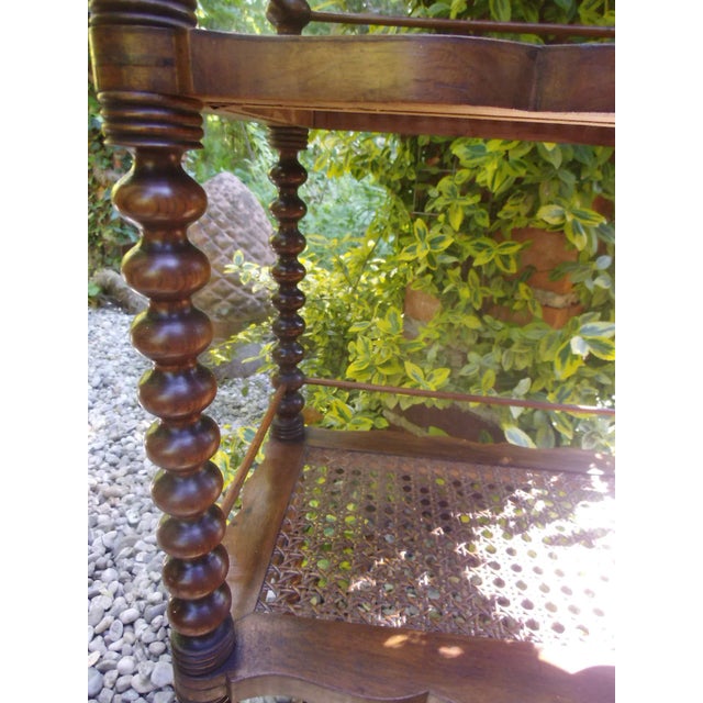 Antique Viennese Wicker Shelf For Sale - Image 5 of 10