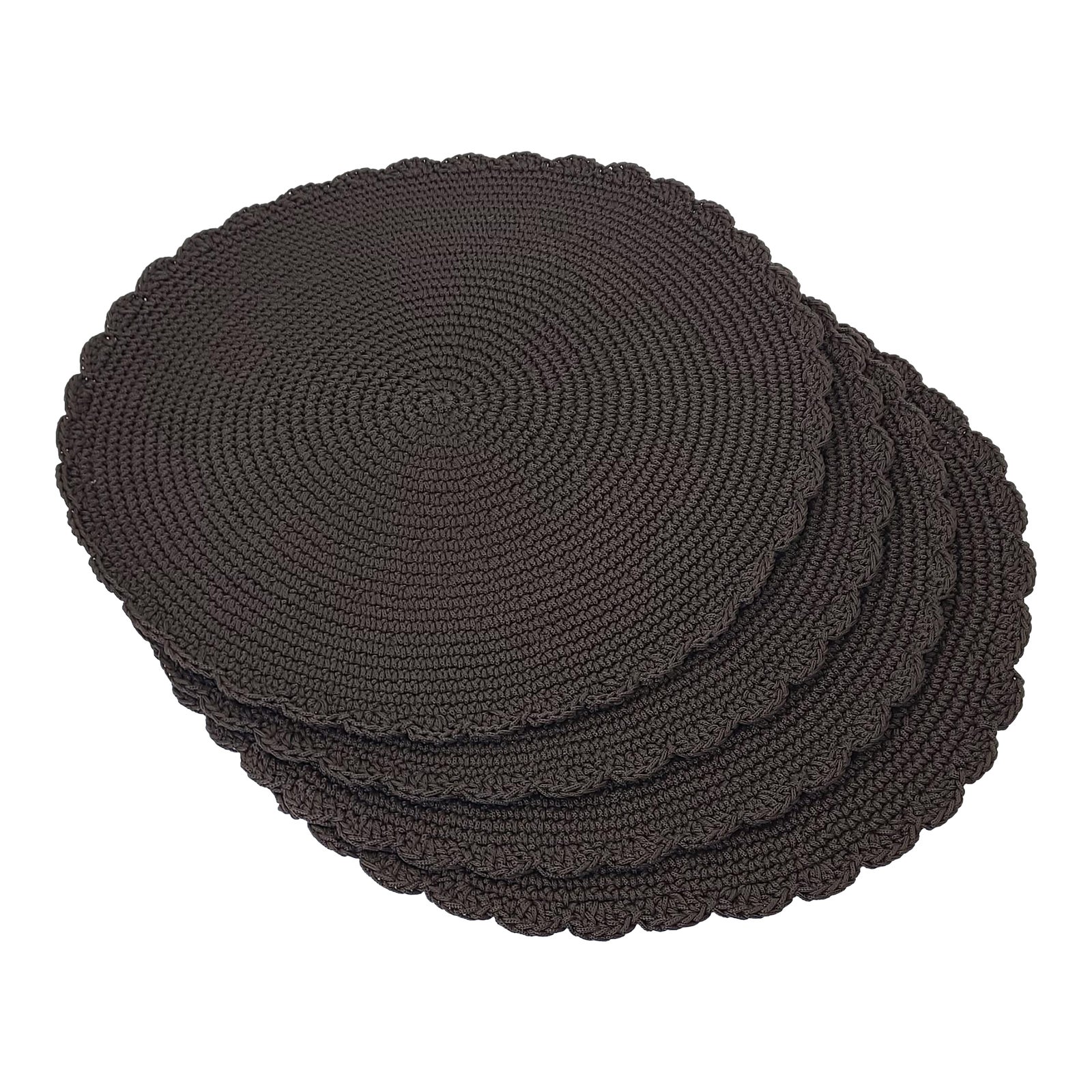 Contemporary Juliska Catalonia Dark Brown Placemats Set of 4 Chairish