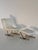 Set of Lounge Chair & Ottoman in Cream, 1980s For Sale - Image 10 of 14