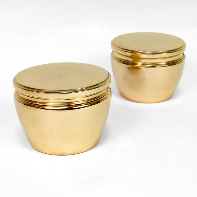 Mid-Century Modern Pair of Tiffany & Co. Gilt Sterling Silver Boxes, No. 21618 For Sale - Image 3 of 17