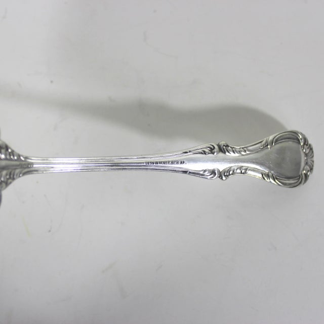 Large Antique 1896 R. Wallace Silver Plated Shell Casserole Spoon, Joan Serving Spoon, Hostess Server Silver Plated Plate For Sale - Image 10 of 10