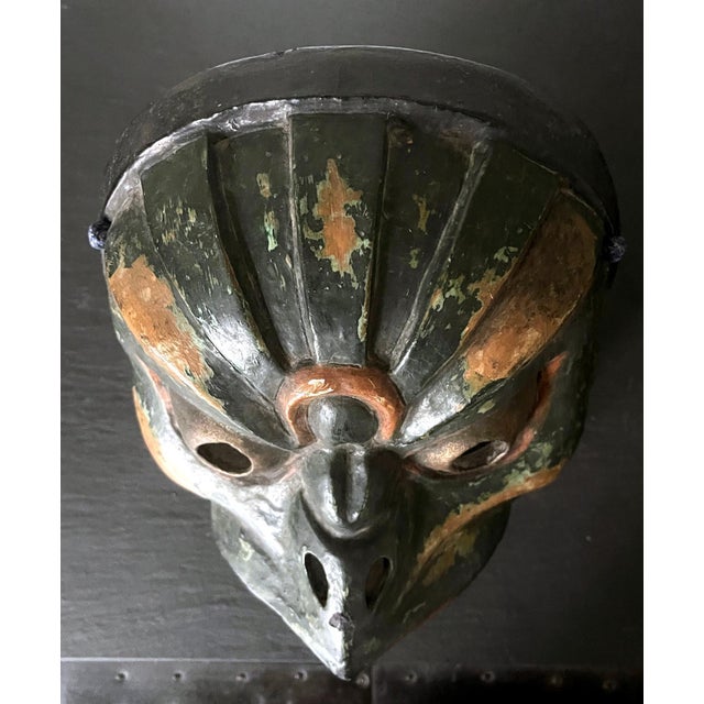 Japanese Wood Bugaku Mask of Korobase Edo Period For Sale - Image 12 of 18
