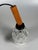 Mid-Century Space Age Ceiling Lamp Pendant Lamp in Teak and Glass, 1960s For Sale - Image 9 of 11