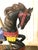 Vintage Wooden Hand-Carved Carousel Horse For Sale In South Bend - Image 6 of 12