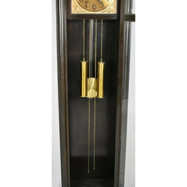 Early Colonial Mfg Company Mahogany Grandfather Clock Made Zeeland
