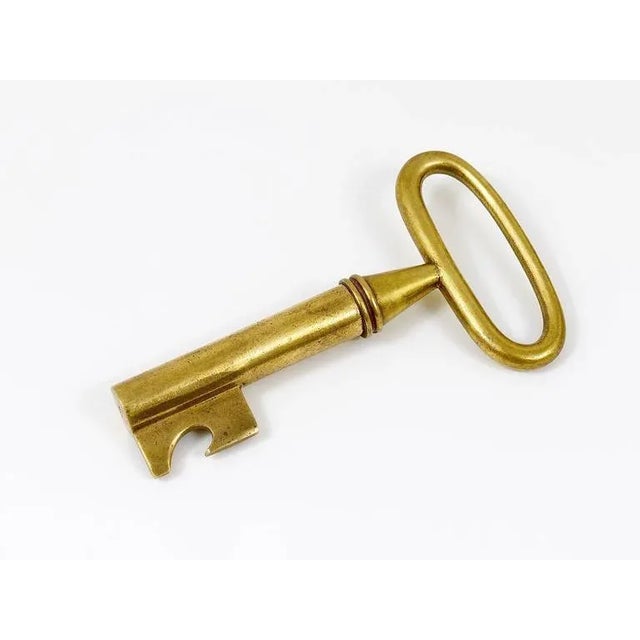 Brass Key Cork Screw, Bottle Opener attributed to Carl Auböck, Austria, 1950s For Sale - Image 6 of 11