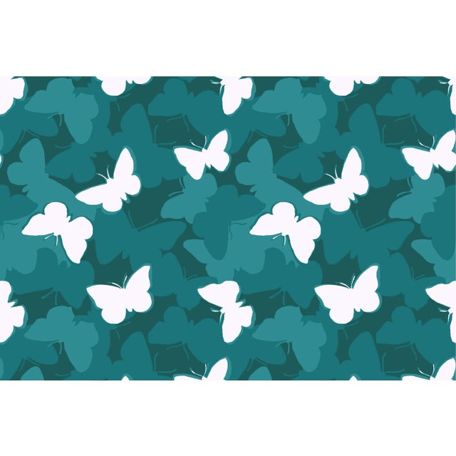 A 9.5" x 9.5" sample of Meadow Morn Jungle Green Care Instructions: Pure Solvants Dry Cleaning