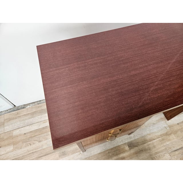 1960s Vintage Italian Desk with Drawers, 1960 For Sale - Image 5 of 17