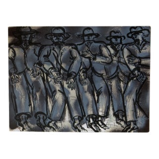 Lester Johnson, Frontal Street Scene For Sale