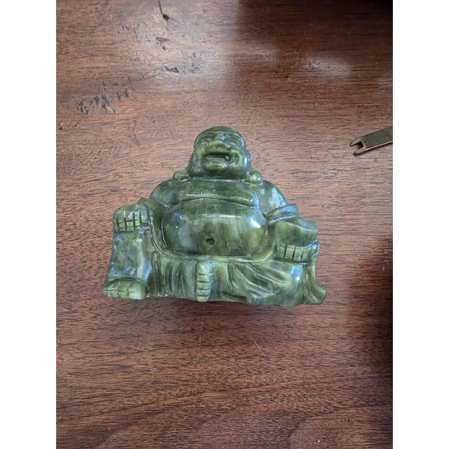 Mid 20th Century Small Grouping of Asian Items With Green Stone For Sale - Image 5 of 9