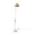 Space Age Arc Floor Lamp with Travertine Base attributed to Goffredo Reggiani, Italy, 1970s For Sale - Image 6 of 11