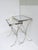 Chrome and Glass Nesting End Side Tables, Midcentury Modern, Mid-20th Century For Sale - Image 9 of 14