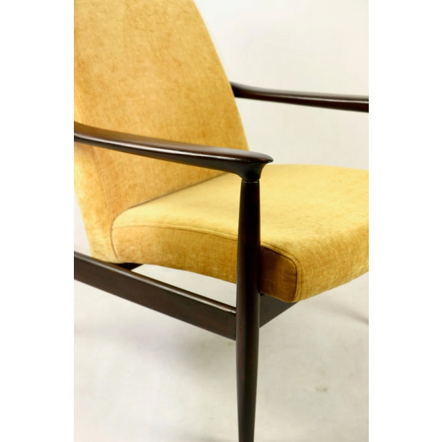Yellow GFM-64 Armchair attributed to Edmund Homa, 1970s For Sale - Image 4 of 11