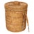 2020s Artifacts Rattan Ice Bucket with Tongs in Honey Brown 10" - 2 Pieces For Sale - Image 5 of 5