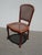 French Country Vintage French Country Brown Cane Side Chair For Sale - Image 3 of 14