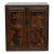 Antique Dramatic Painted Oriental Cabinet For Sale