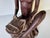 Vintage Hand-Carved Wood African Man Sculpture For Sale In Miami - Image 6 of 12