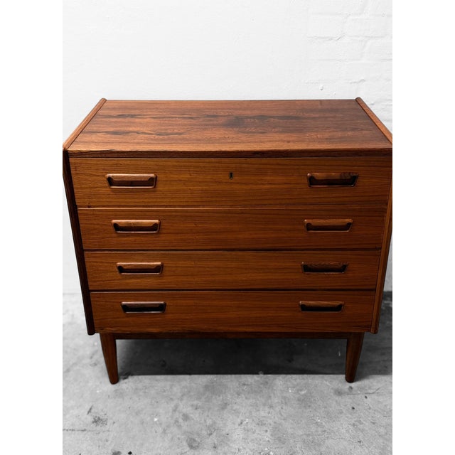 Brown Chest of Drawers by Gunnar Tibergaard for Brdr. Larsen, 1960s For Sale - Image 8 of 16