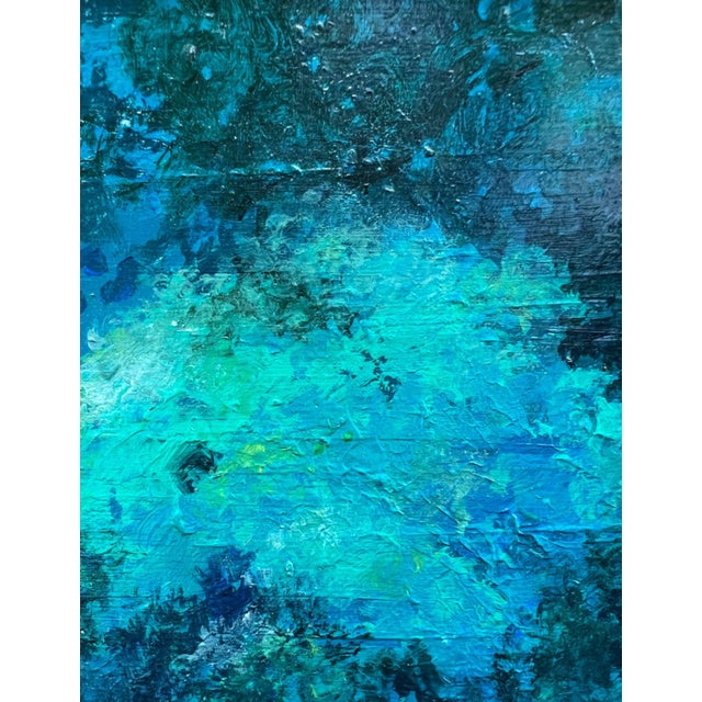 1980s Contemporary Framed Rooftop Landscape Acrylic Painting, Signed Strauss For Sale - Image 9 of 13