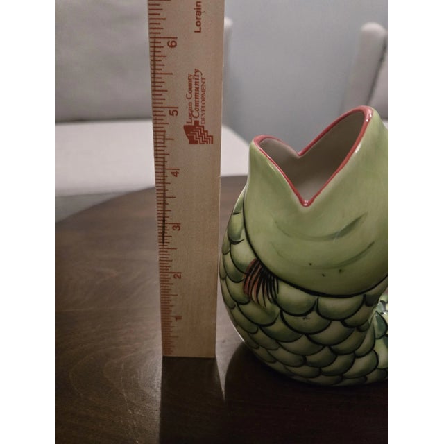1990s Vintage MCM Andrea by Sadek Koi Fish Vase For Sale - Image 5 of 6