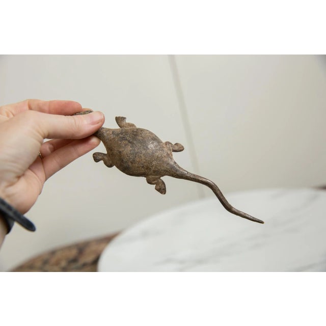 Vintage African Bronze Lizard For Sale - Image 4 of 7