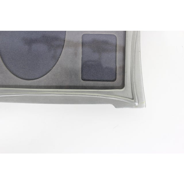 Metal Vintage Art Nouveau Pewter Picture Frame 5.5”x6” Large, Three Photo Seagull Canada, Easel, Table Top Photograph Portrait Pf 901 For Sale - Image 7 of 11