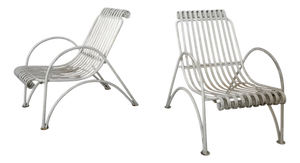 Italian Outdoor Armchairs, 1950s, Set of 2