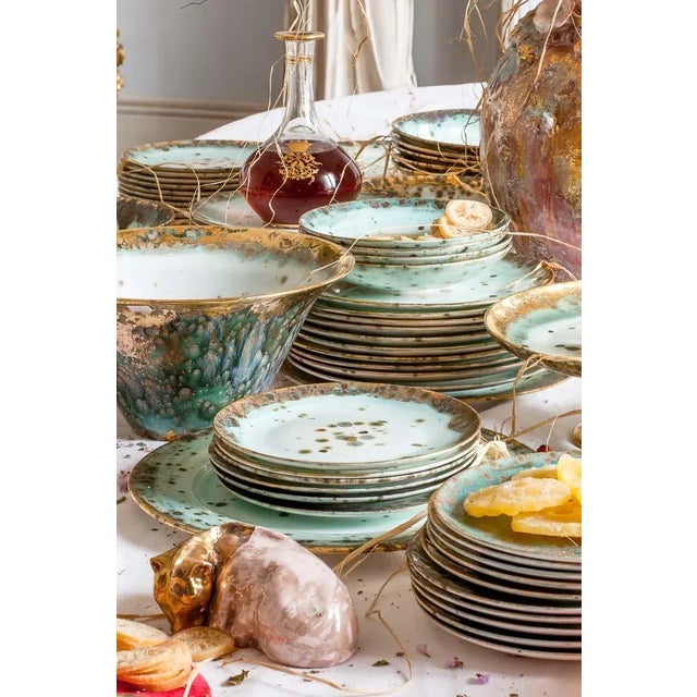 Not Yet Made - Made To Order Set of 2 Dessert Coupe Plates Ø22 Michelangelo For Sale - Image 5 of 6