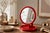 An iconic piece of Italian design: the "Sylvie" articulated table mirror, produced by Gedy Design. Featuring a vibrant red...