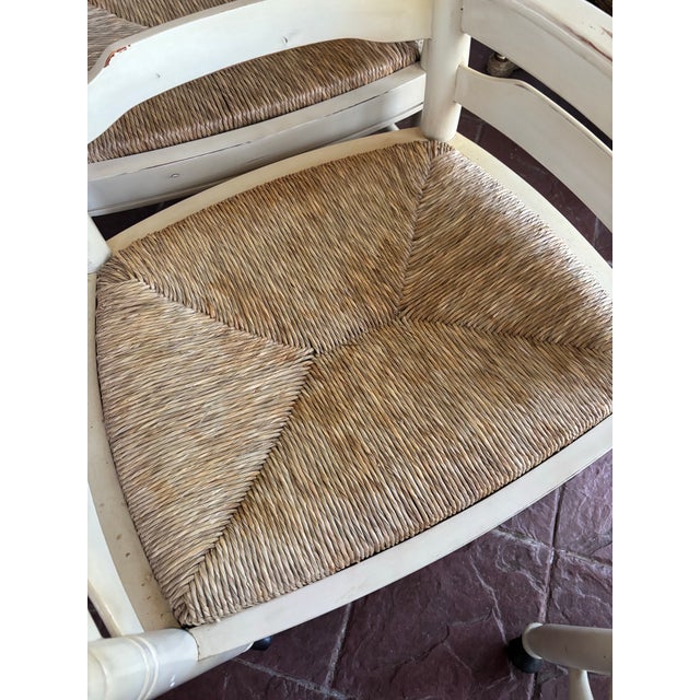 1990s 1990s Set of 4 Ladder Back French Country Roller Chairs For Sale - Image 5 of 11