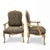 Hollywood Regency Italian Carved Faux Bois Cerused Bergère Chairs in Zebra Fabric - Pair For Sale - Image 3 of 7