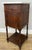 Antique French Oak Bedside Table with Marble Top For Sale - Image 3 of 16