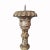 Indian Hand-Carved Wood Candlestick From India, Mid-20th Century For Sale - Image 3 of 13