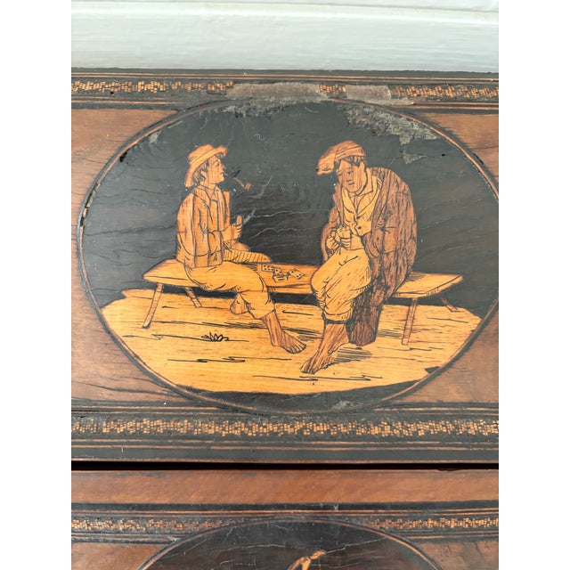 Wood Mid 19th Century French Secretare/Travel Desk With Olive Wood Inlays For Sale - Image 7 of 8